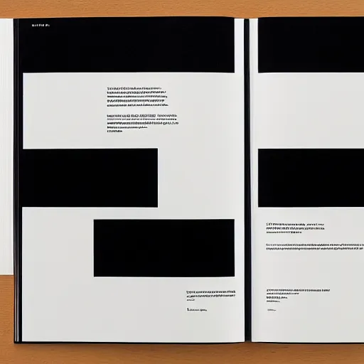 Image similar to minimal vantablack page by karl gerstner