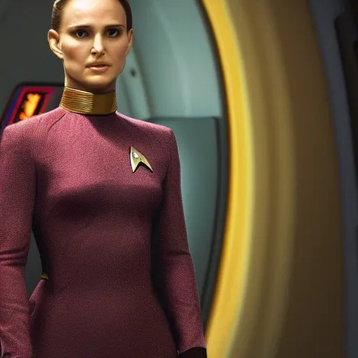 Image similar to Natalie Portman in Star Trek, (EOS 5DS R, ISO100, f/8, 1/125, 84mm, Facebook, prime lense)