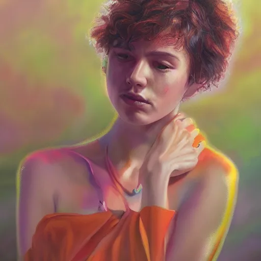 Image similar to euphoria season 3, oil painting, ultradetailed, artstation, ultradetailed, digital painting, ultradetailed