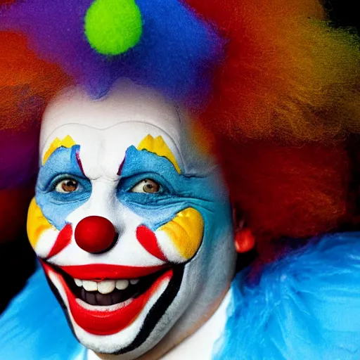 Image similar to a candy colored clown they call the sandman