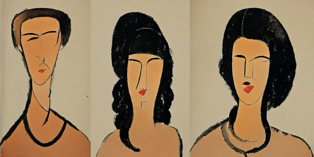 Image similar to photo of furniture designs in the style of modigliani, design sheet.