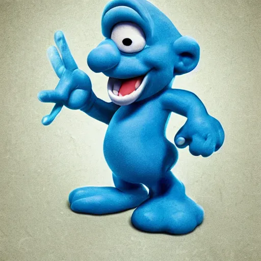 Prompt: smurf monster