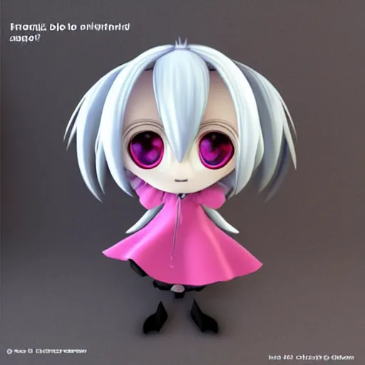 Prompt: cute fumo plush of a floating imp girl, devilish creature, anime girl, vray