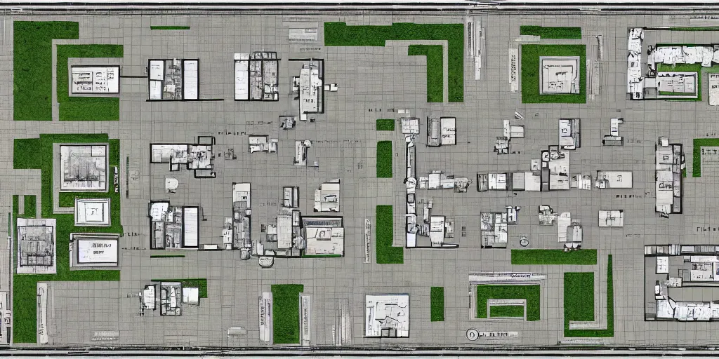 Image similar to architectural floor plan oblivion movie game adaptation map, symmetrical outpost, highly detailed