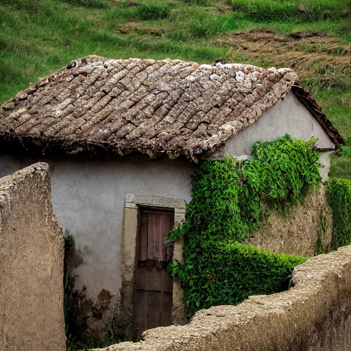 Image similar to A house in a Ditch village, photography