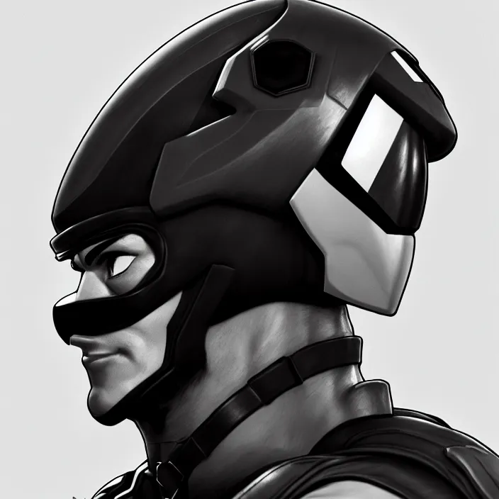 Prompt: cinematic bust portrait, captin falcon from f - zero, head and chest only, desaturated, thawan duchanee, masterpiece, trending on artstation, featured on pixiv, cinematic composition, dramatic pose, beautiful lighting, sharp, details, hyper - detailed, hd, 4 k