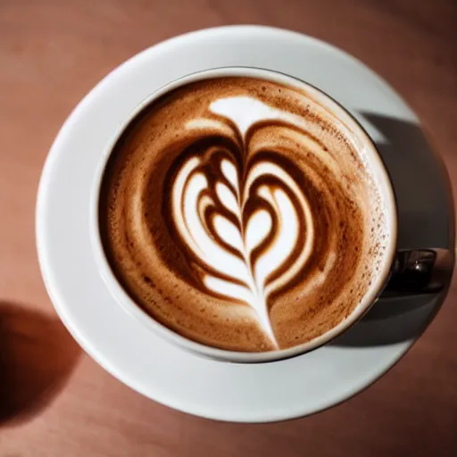 Prompt: latte art coffee in a toilet, michelin star restaurant, award winning food photography