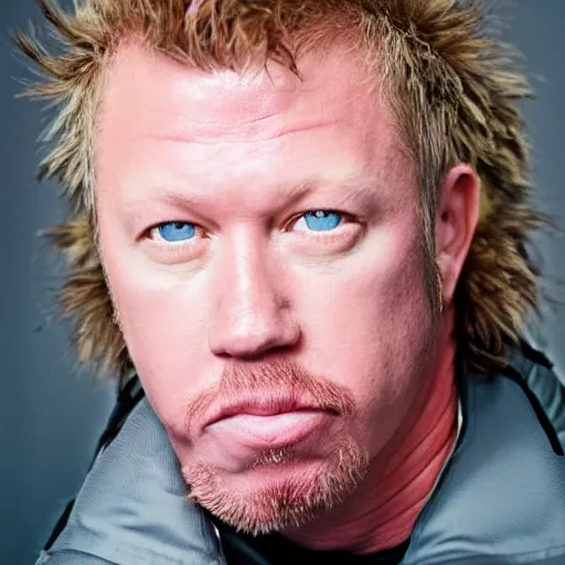 Prompt: professional portrait of james hetfield wearing a pink puffy jacket, very detailed, very intricate, dslr,