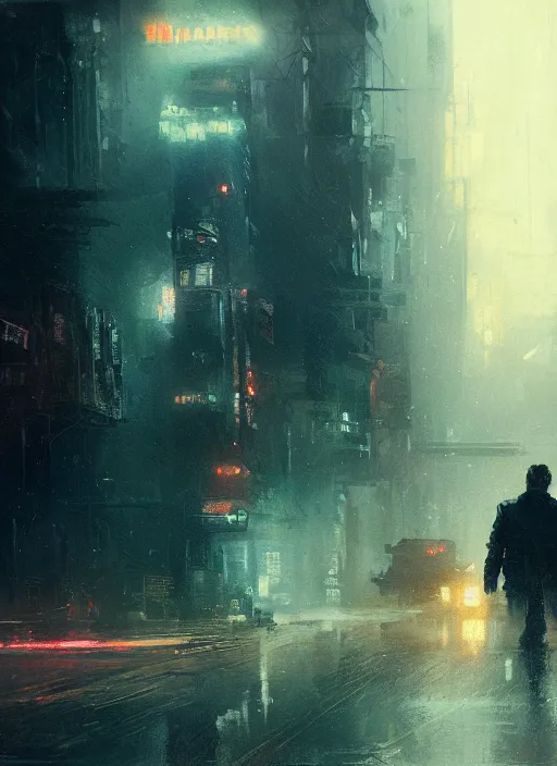 Prompt: bladerunner 2 0 4 9, spotlight, by greg rutkowski, by jeremy mann, digital painting