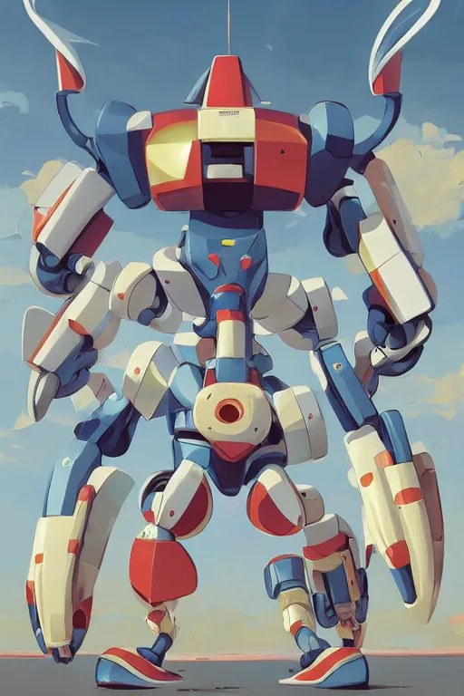 Image similar to metabots medabots medarotto medarot robot minimalist comics, behance hd by jesper ejsing, by rhads, makoto shinkai and lois van baarle, ilya kuvshinov, rossdraws global illumination ray tracing hdr radiating a glowing aura