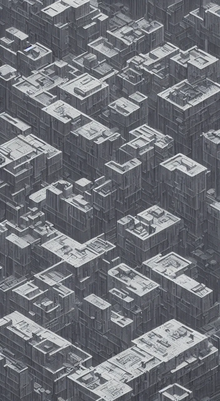 Image similar to isometric drawing of tall big height brutalist imperial military base and city, drawing architecture, isometric view, ultra very long shot, imperial architecture in rogue one, pritzker architecture prize, brutalism architecture, jan urschel, greig fraser
