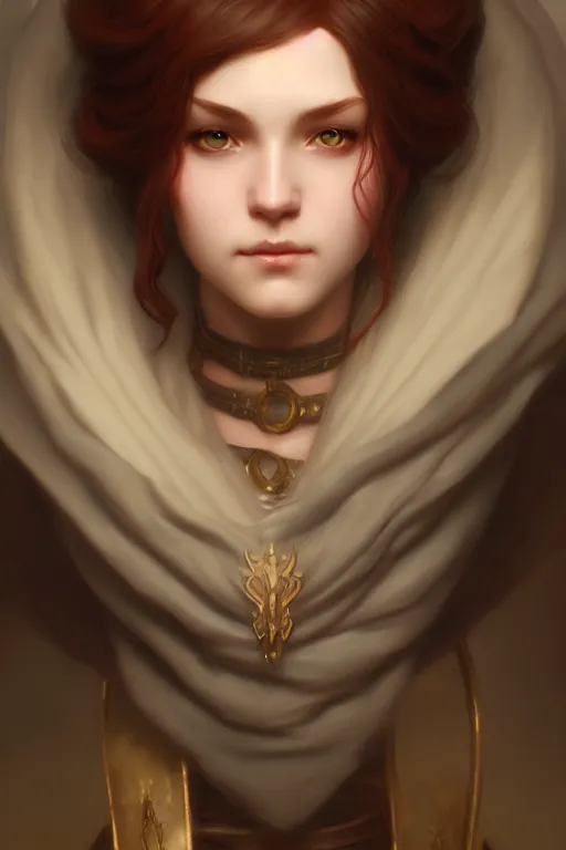 Prompt: a portrait of an Rogue, illustration, soft lighting, soft details, painting oil on canvas by Edmund Blair Leighton and Charlie Bowater octane render trending on artstation d&d characters, 4k, 8k, HD