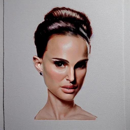 Prompt: beautiful realistic portrait of Natalie Portman as a rock star by Seth McMahon