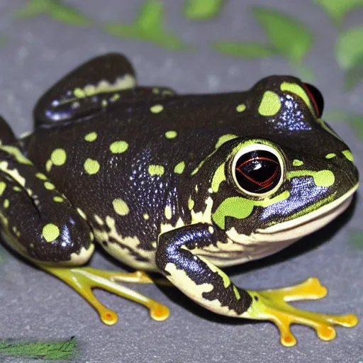 Prompt: ito jakuchu frog