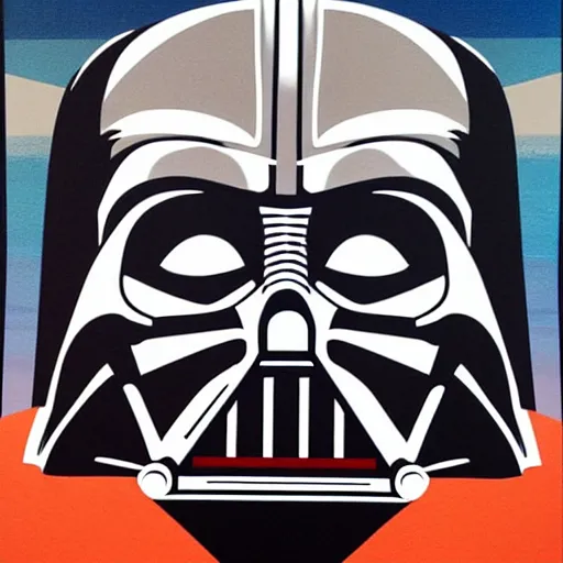 Image similar to Tristan Eaton, darth vader