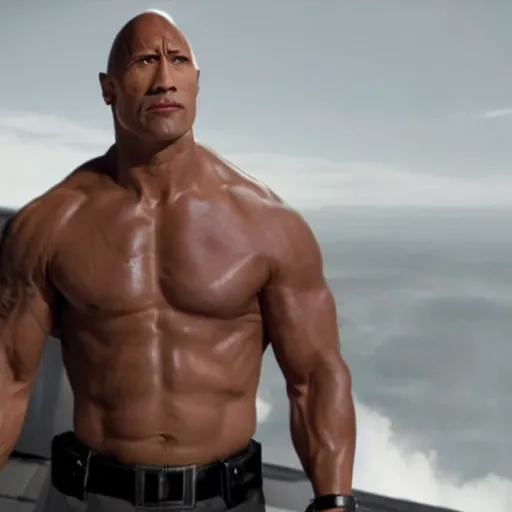 Image similar to star fleet admiral dwayne the rock johnson