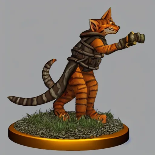 Prompt: d & d style portate, tabaxi male.