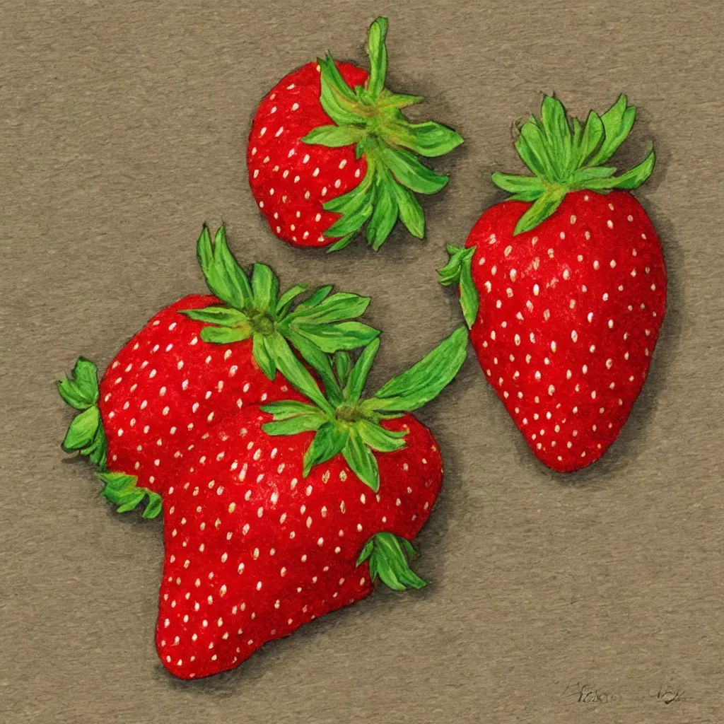 Image similar to happy strawberry