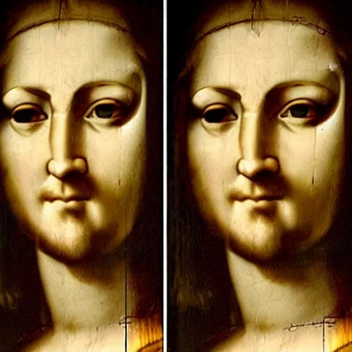 Prompt: jesus monalisa smile transformation