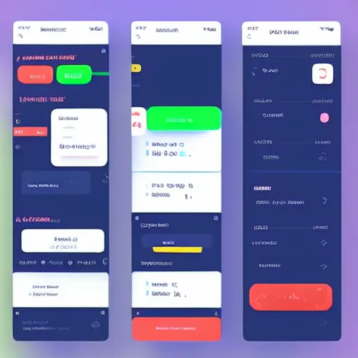 Image similar to UI design of a mobile app