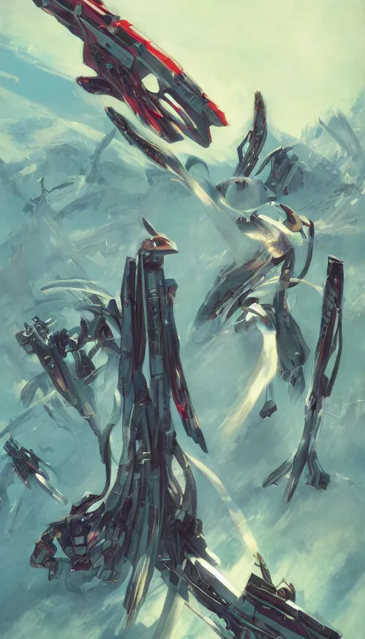 Image similar to xenoblade chronicles concept art by vincent di fate