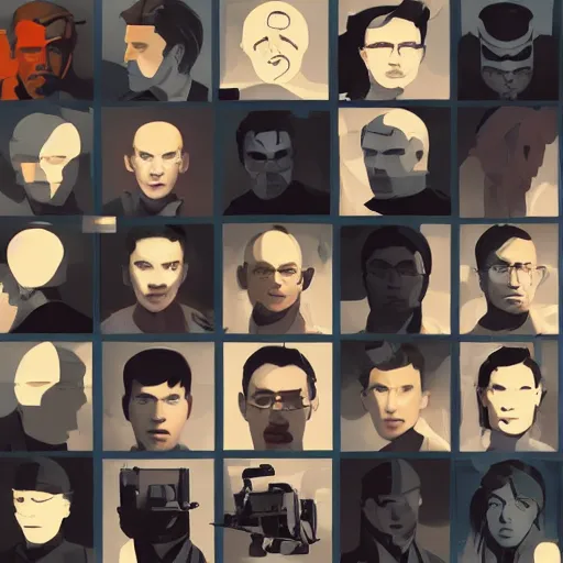 Image similar to face icon vector minimalist call of duty, loftis, cory behance hd by jesper ejsing, by rhads, makoto shinkai and lois van baarle, ilya kuvshinov, rossdraws global illumination