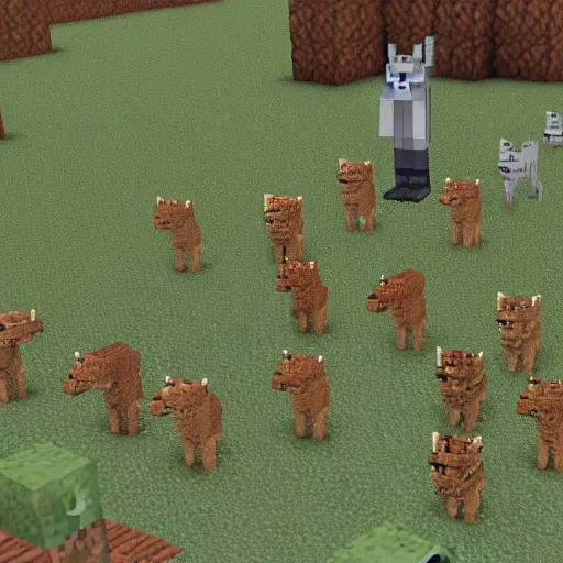 Image similar to a minecraft kangaroo mob