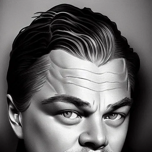 Image similar to “Leonardo DiCaprio, beautiful, highly detailed portrait, photorealistic, ultra detailed, Louise Bonnet”