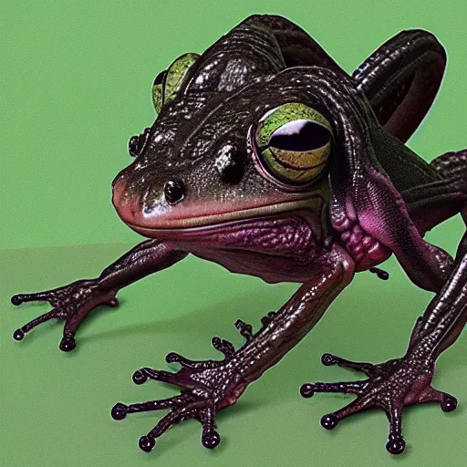 Image similar to a xenomorph frog