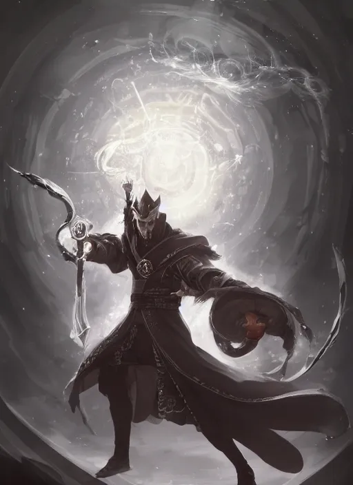 Image similar to a highly detailed illustration of Hiroyuki Sanada as wizard wearing black robe and mage hat, heroic magic floating pose, intricate, elegant, highly detailed, centered, digital painting, artstation, concept art, smooth, sharp focus, league of legends concept art, WLOP