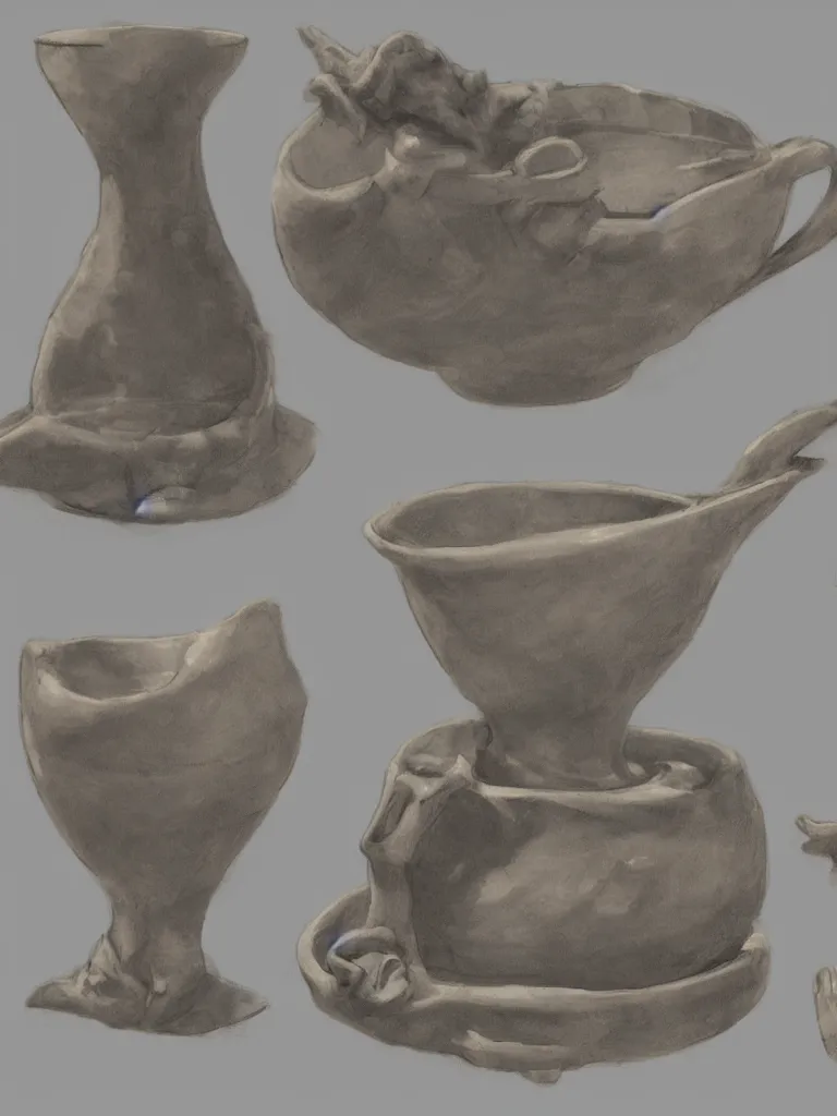 Image similar to ceramics by disney concept artists, blunt borders, rule of thirds