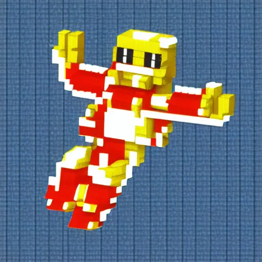 Prompt: astronaut possum, cga graphics scheme, voxel art