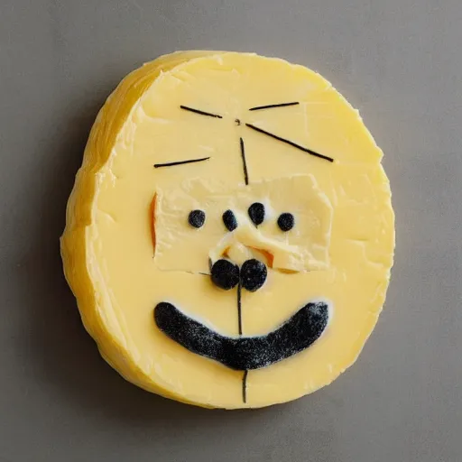 Image similar to cheese john cleese made out of cheese as a cheese