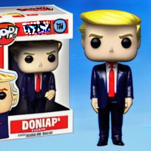 Image similar to a funko pop of donald trump