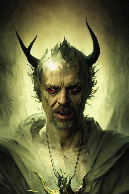 Image similar to satan, sorcerer, lord of the rings, tattoo, decorated ornaments by carl spitzweg, ismail inceoglu, vdragan bibin, hans thoma, greg rutkowski, alexandros pyromallis, perfect face, fine details, realistic shaded