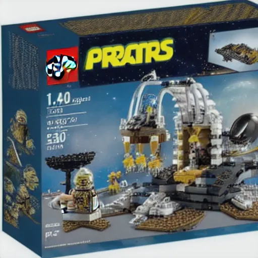 Prompt: aliens vs predator, brand new lego set ( 2 0 2 1 ), retail price 4 5 0, ultra realistic, uhd, 8 k