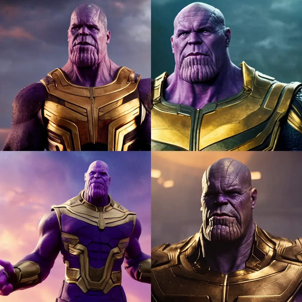 Prompt: film still of Thanos played by Taylor Swift
