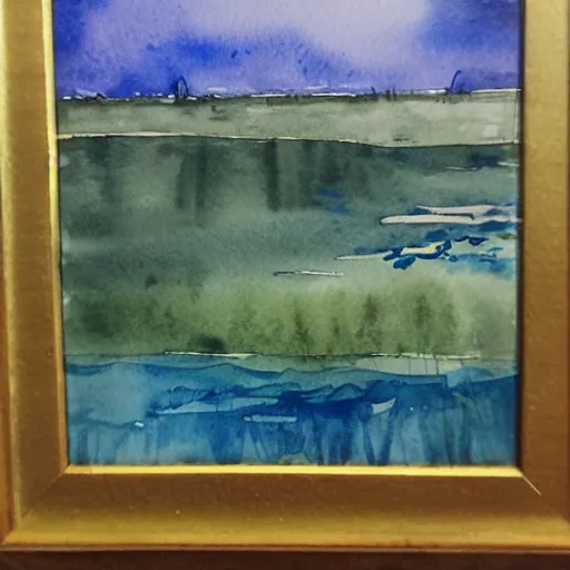 Prompt: watercolour painting of underwater landscape