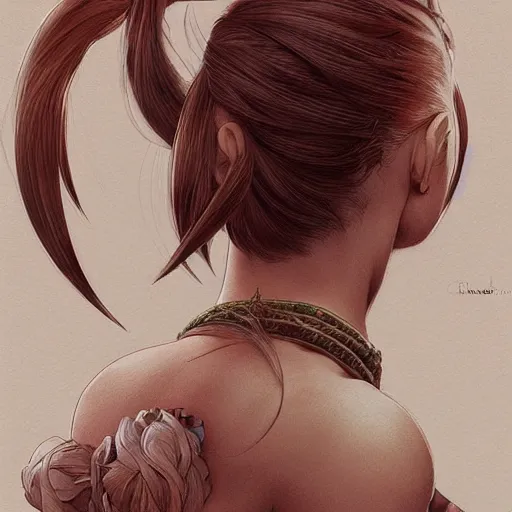 Prompt: ultra realistic illustration, marle from chrono trigger with hair in a ponytail, intricate, elegant, highly detailed, digital painting, artstation, concept art, smooth, sharp focus, illustration, art by artgerm and greg rutkowski and alphonse mucha