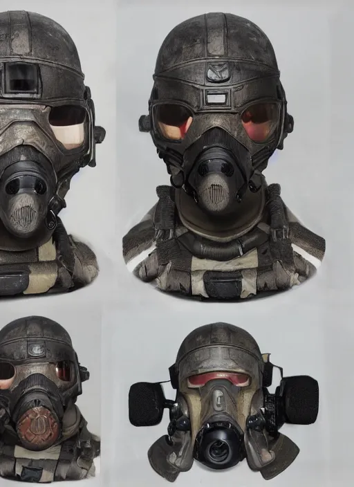 Image similar to call of duty, battlefied, spec - ops head with mask, fallout design, special forces, dark design, professional photo, intricate details