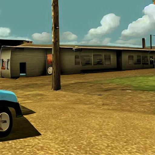 Prompt: screenshot of Breaking Bad PS2 game with PS2 3D graphics