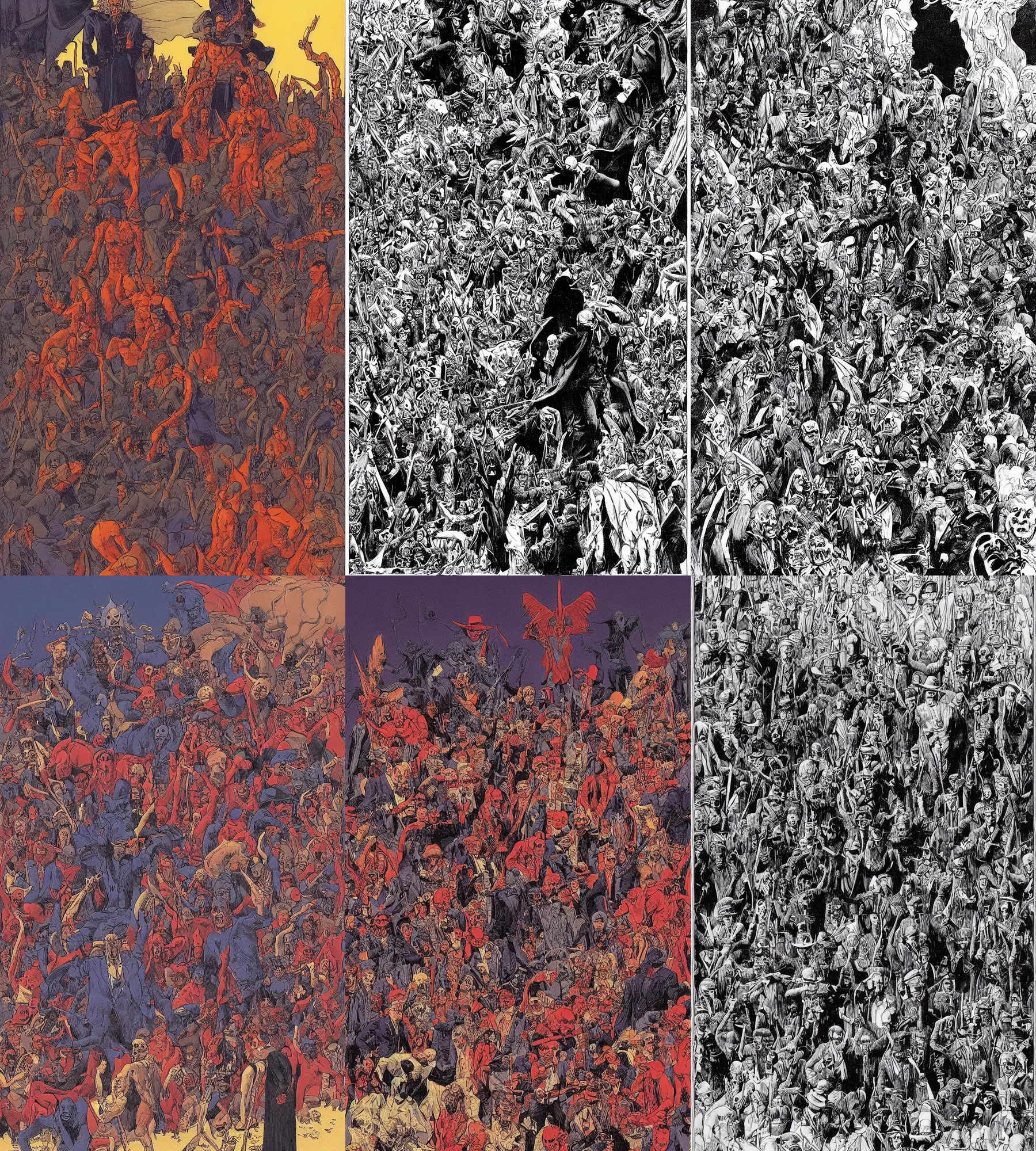 Image similar to the demonology of modern politics, by jean giraud