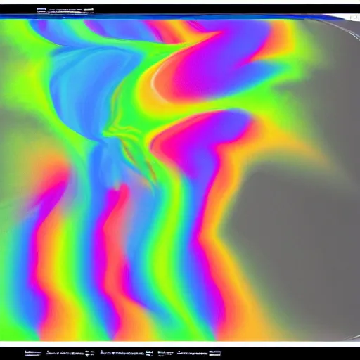 Prompt: a CFD Simulation of a spaceshuttle, Colourful, Multiphase flow