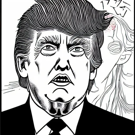 Donald Trump by Junji Ito | Stable Diffusion | OpenArt