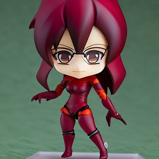 Image similar to a very funny nendoroid of crimson viper, trending on artstation