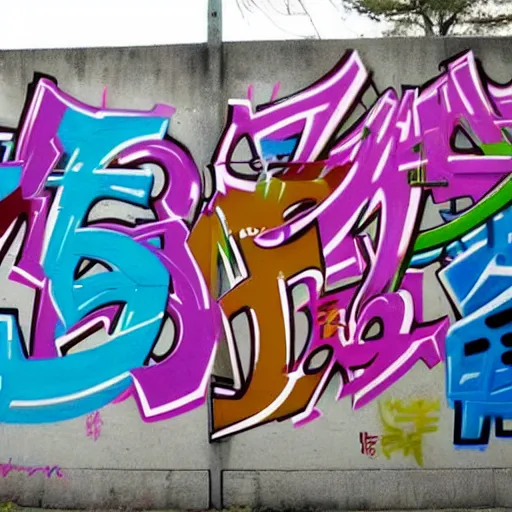 Image similar to hangul graffiti