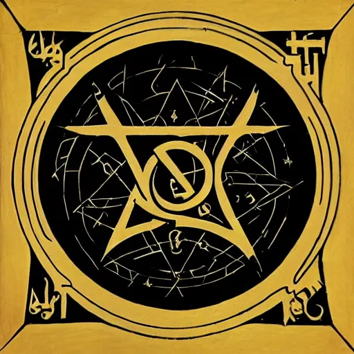 Image similar to goetic sigil for summoning ishtar