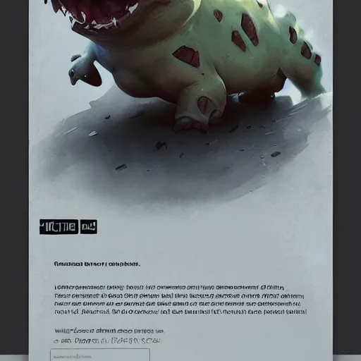 Image similar to Bulbasaur of metal, digital Art, Greg rutkowski, Trending artstation,cinematic