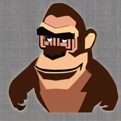 Image similar to donkey kong walter white, photorealistic