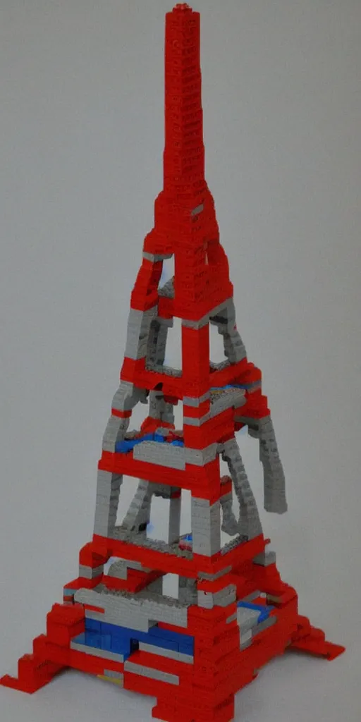 Image similar to Eiffel tower made with Lego